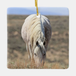 Zandwassenbekken Wilde paarden Keramisch siermeel Keramisch Ornament