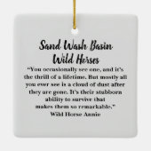 Zandwassenbekken Wilde paarden Keramisch siermeel Keramisch Ornament (Achterkant)