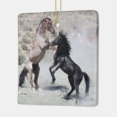 Zandwassenbekken Wilde paarden Keramisch siermeel Keramisch Ornament (Links)