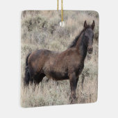 Zandwassenbekken Wilde paarden Keramisch siermeel Keramisch Ornament (Rechts)