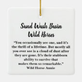 Zandwassenbekken Wilde paarden Keramisch siermeel Ornament (Achterkant)