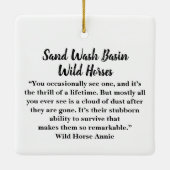 Zandwassenbekken Wilde paarden Keramisch siermeel Ornament (Achterkant)