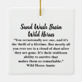 Zandwassenbekken Wilde paarden Keramisch siermeel Ornament (Achterkant)