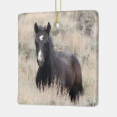Zandwassenbekken Wilde paarden Keramisch siermeel Ornament (Links)
