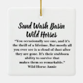 Zandwassenbekken Wilde paarden Keramisch siermeel Ornament (Achterkant)