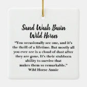 Zandwassenbekken Wilde paarden Keramisch siermeel Ornament (Achterkant)