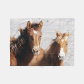 Zandwassenen Fleece Deken (Voorkant (Horizontaal))