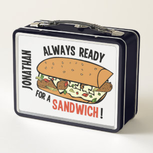 Zandwich aangepaste naam lunchbox