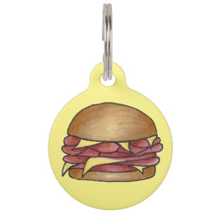 Zandwiet Foodie Pet Dog Label Huisdierpenning