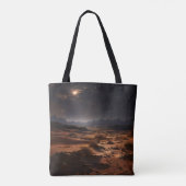 Zandwoestijn bij nacht tote bag (Achterkant)