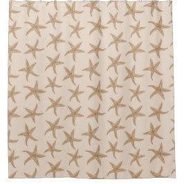 Zandzeester op nieuw ivoor douchegordijn