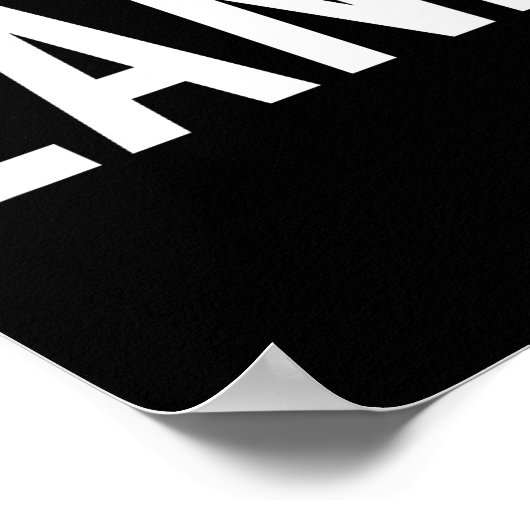 Zane - Cool New Funny Name Fan Gift Tee  Poster (Hoek)