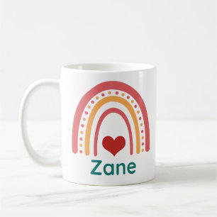 Zane Name Boho Rainbow Koffiemok