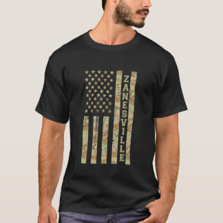 Zanesville City Pride Ohio Desert Camo Distressed T-shirt