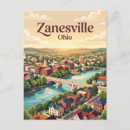 Zanesville, Ohio Briefkaart