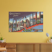 Zanesville, Ohio - Grote letterscènes Canvas Afdruk (Insitu (Woonkamer))