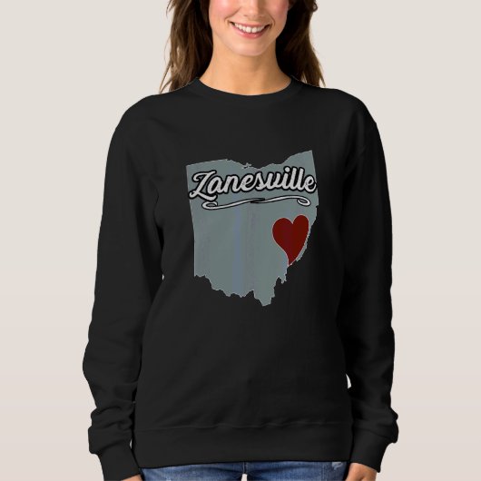 Zanesville Ohio OH Stad Staat VS Cute Souvenir Trui (Voorkant)