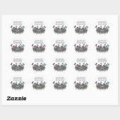 Zang Vogels & Katten Ronde Sticker (Vel)