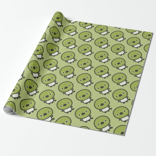 Zangbrilvogel Cadeaupapier (Uitgerold)