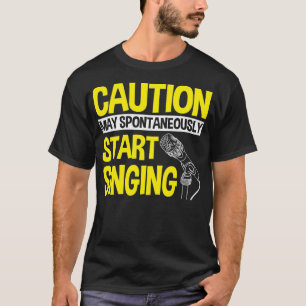 Zanger Artiest Zanger Zanger Zanger Solist Muziek  T-shirt