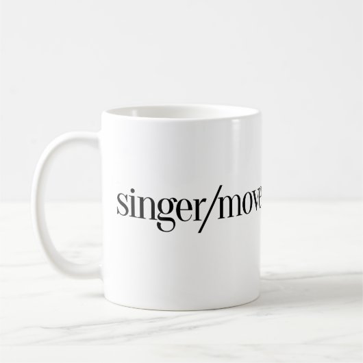 Zanger/Beweger Koffiemok (Links)