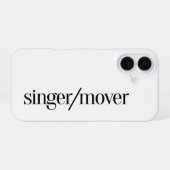 Zanger/Bewerger iPhone 16 Hoesje (Achterkant horizontaal)