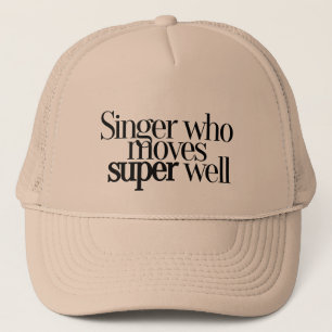 Zanger die Super Well Baseball Hat beweegt Trucker Pet