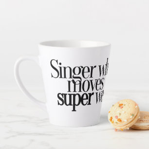 Zanger die zich super goed beweegt latte mok