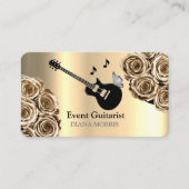 Zanger Gitarist Muzikant voor Event Visitekaartje (Voorkant)