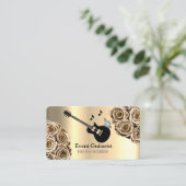 Zanger Gitarist Muzikant voor Event Visitekaartje (Staand voorkant)