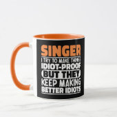 Zanger Ik Probeer Dingen Stemcoach Cadeau Idee Mok (Links)