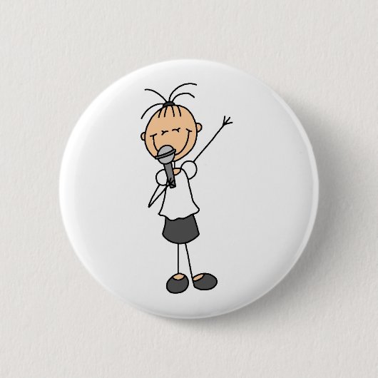 Zanger Knop Ronde Button 5,7 Cm (Voorkant)