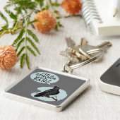 Zanger met een band sleutelhanger (Zijkant)