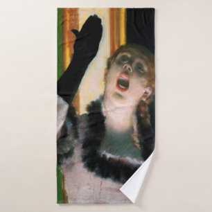 Zanger met een handschoen, Edgar Degas Badhanddoek