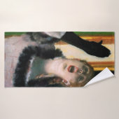 Zanger met een handschoen, Edgar Degas Badhanddoek (Badhanddoek)