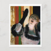 Zanger met een handschoen, Edgar Degas Briefkaart (Voorkant)