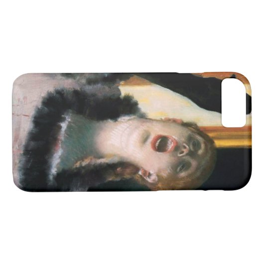 Zanger met een handschoen, Edgar Degas Case-Mate iPhone Case (Achterkant (Horizontaal))