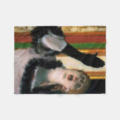 Zanger met een handschoen, Edgar Degas Fleece Deken (Voorkant (Horizontaal))