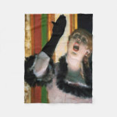 Zanger met een handschoen, Edgar Degas Fleece Deken (Voorkant)