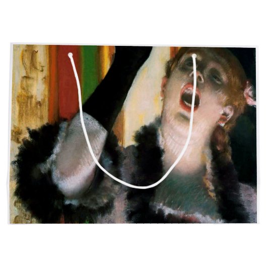 Zanger met een handschoen, Edgar Degas Groot Cadeauzakje (Achterkant)