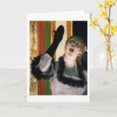Zanger met een handschoen, Edgar Degas Kaart (Gele Bloem)