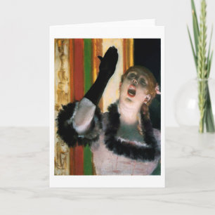 Zanger met een handschoen, Edgar Degas Kaart