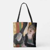 Zanger met een handschoen, Edgar Degas Tote Bag (Achterkant)
