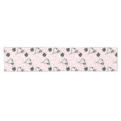 Zanger Microfoon Roze Harten, Muzikant Trouwen Korte Tafelloper (Horizontaal)