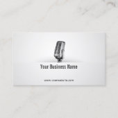 Zanger Microfoon Voice Teacher Comedian Visitekaartje (Voorkant)