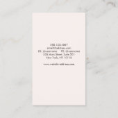 Zanger Muzikant Foto Visitekaartje (Achterkant)