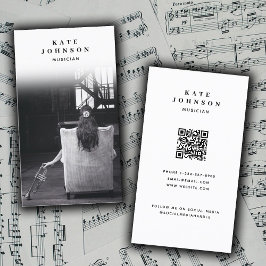 Zanger Muzikant Kunstenaar Foto Sociale Media QR C Visitekaartje