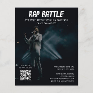 Zanger Muzikant Muziek Hip Hop Foto Promotioneel Flyer