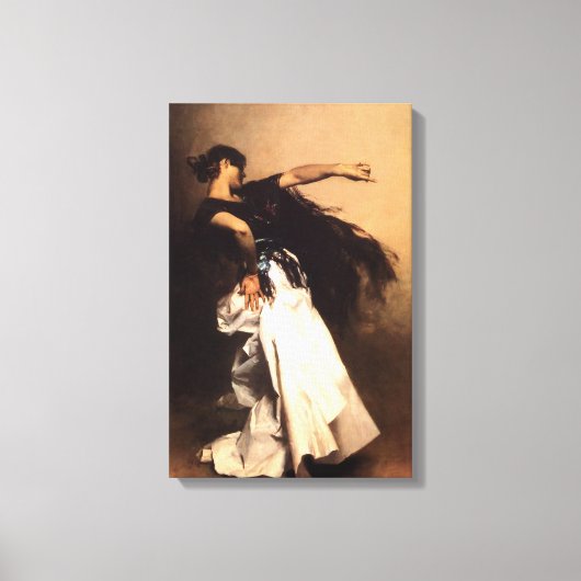 Zanger Sargent Spaanse danser Canvas Print (Voorkant)