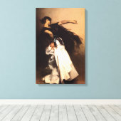 Zanger Sargent Spaanse danser Canvas Print (Insitu (Houten vloer))